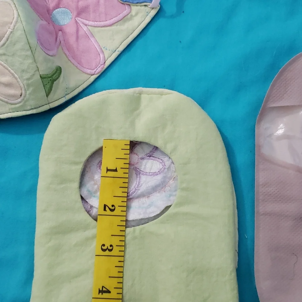 Hand Crafted Ostomy/Iliostomy bag cover w/matching reversible face mask
